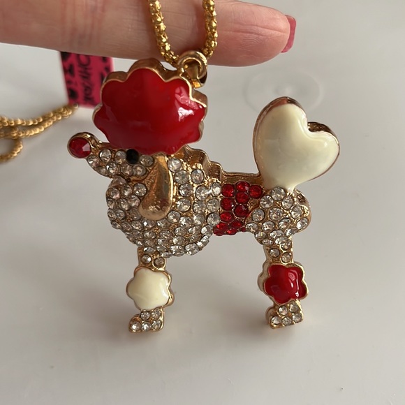 French Poodle Rhinestone Necklace - Picture 10 of 10